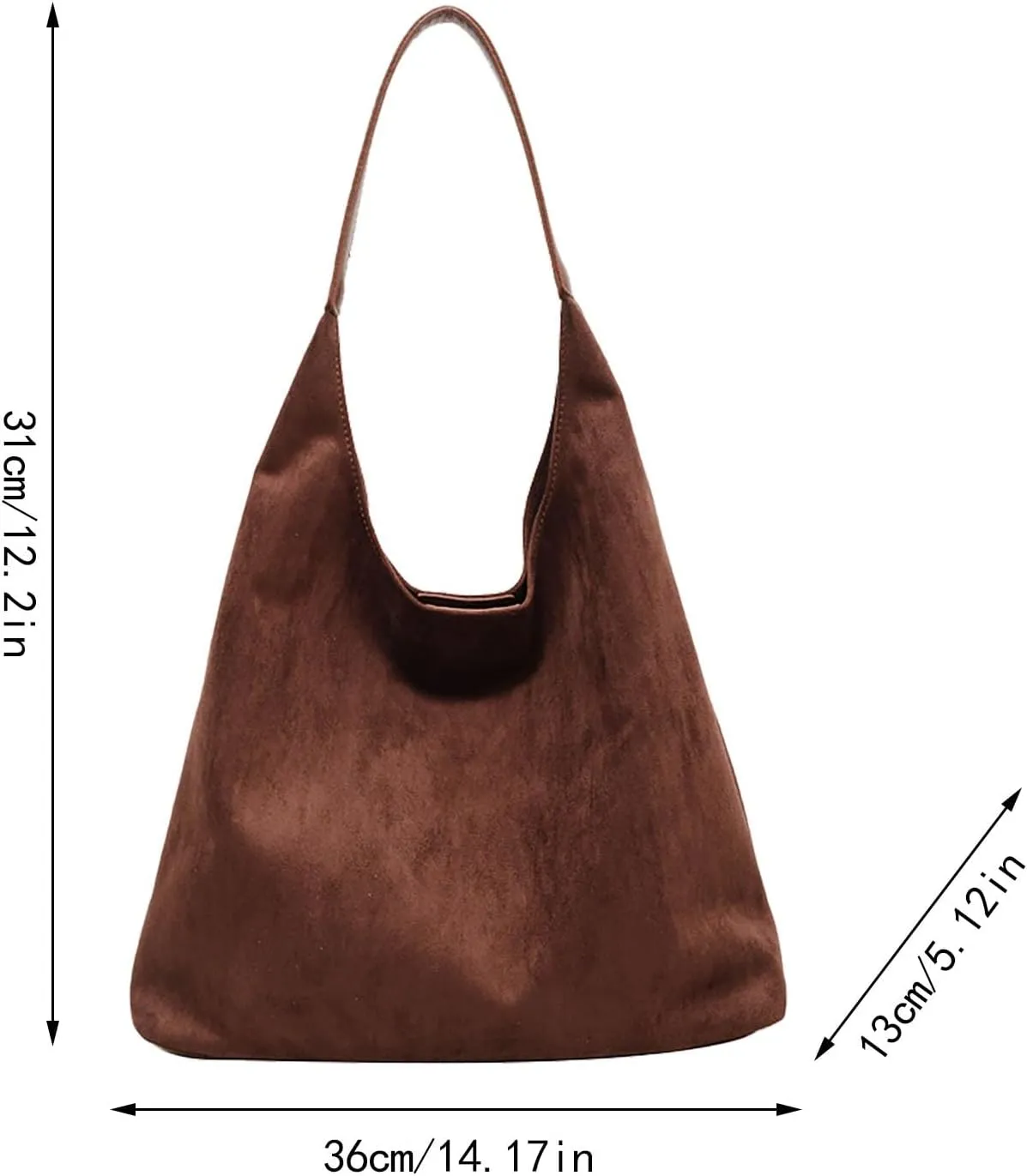 Women's Fashion Handbags Designer Satchel Handbags Top-Handle Purses with Strap Lightweight Daily Work Bag(Brown)