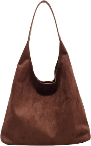 Women's Fashion Handbags Designer Satchel Handbags Top-Handle Purses with Strap Lightweight Daily Work Bag(Brown)