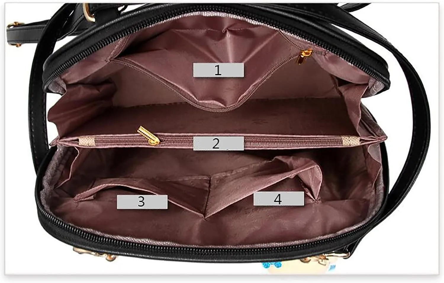 Women's Fashion Office Bags Practical Zipper Casual Purpose Tote Backpacks Fashion Soft Leather Outdoor Backpack