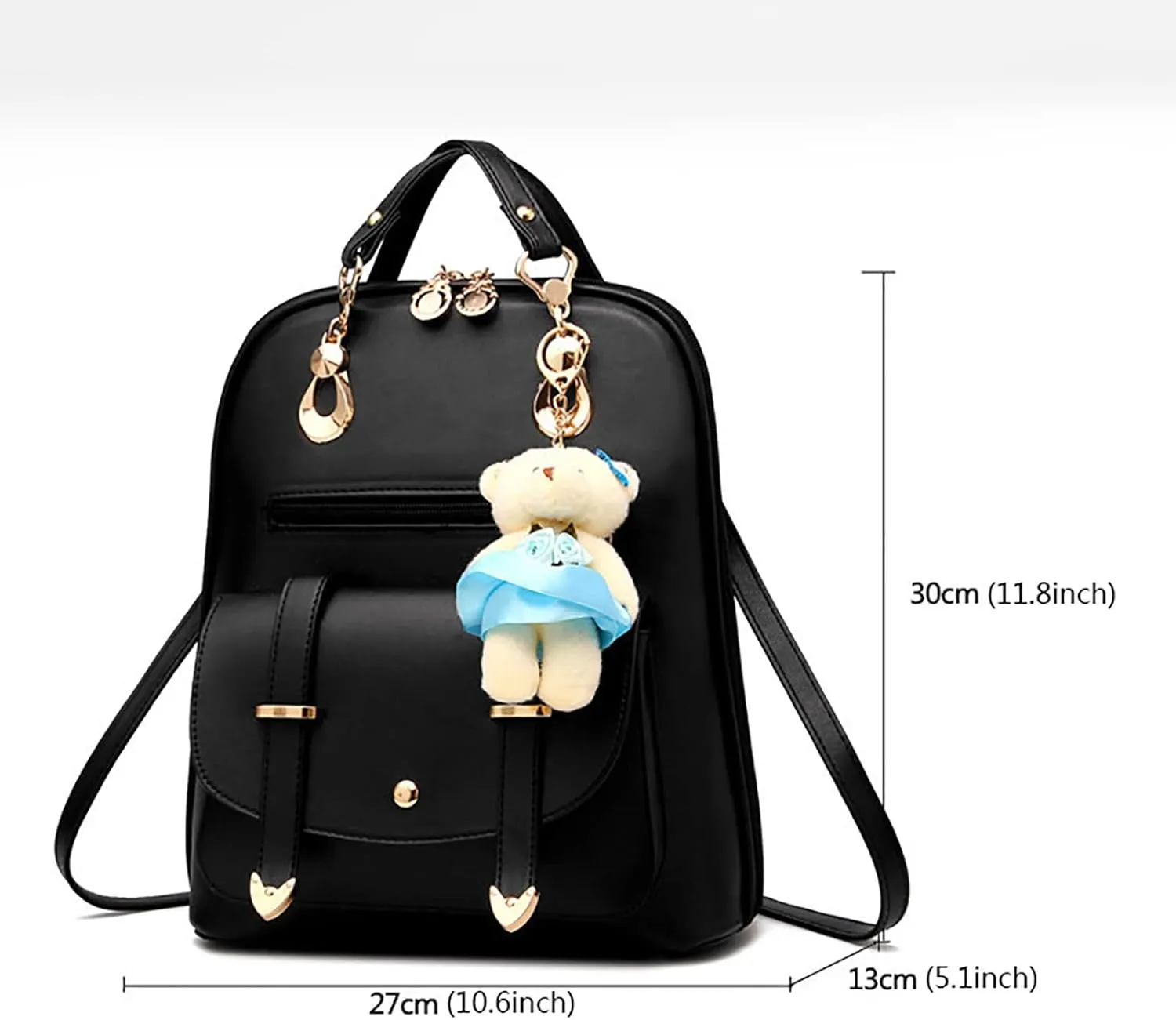 Women's Fashion Office Bags Practical Zipper Casual Purpose Tote Backpacks Fashion Soft Leather Outdoor Backpack