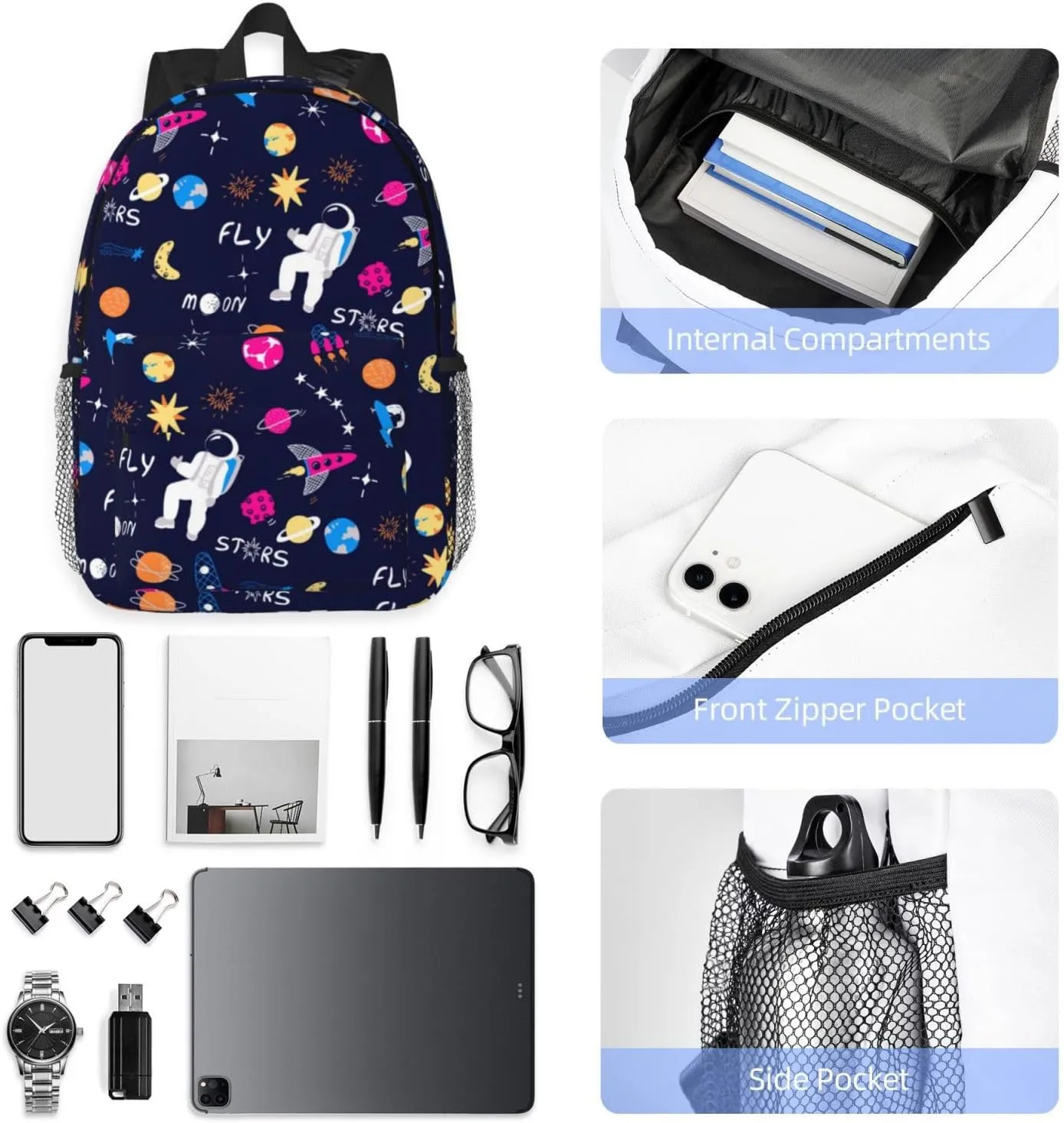 Women's fashionable travel backpacks, computer bags (Universe)