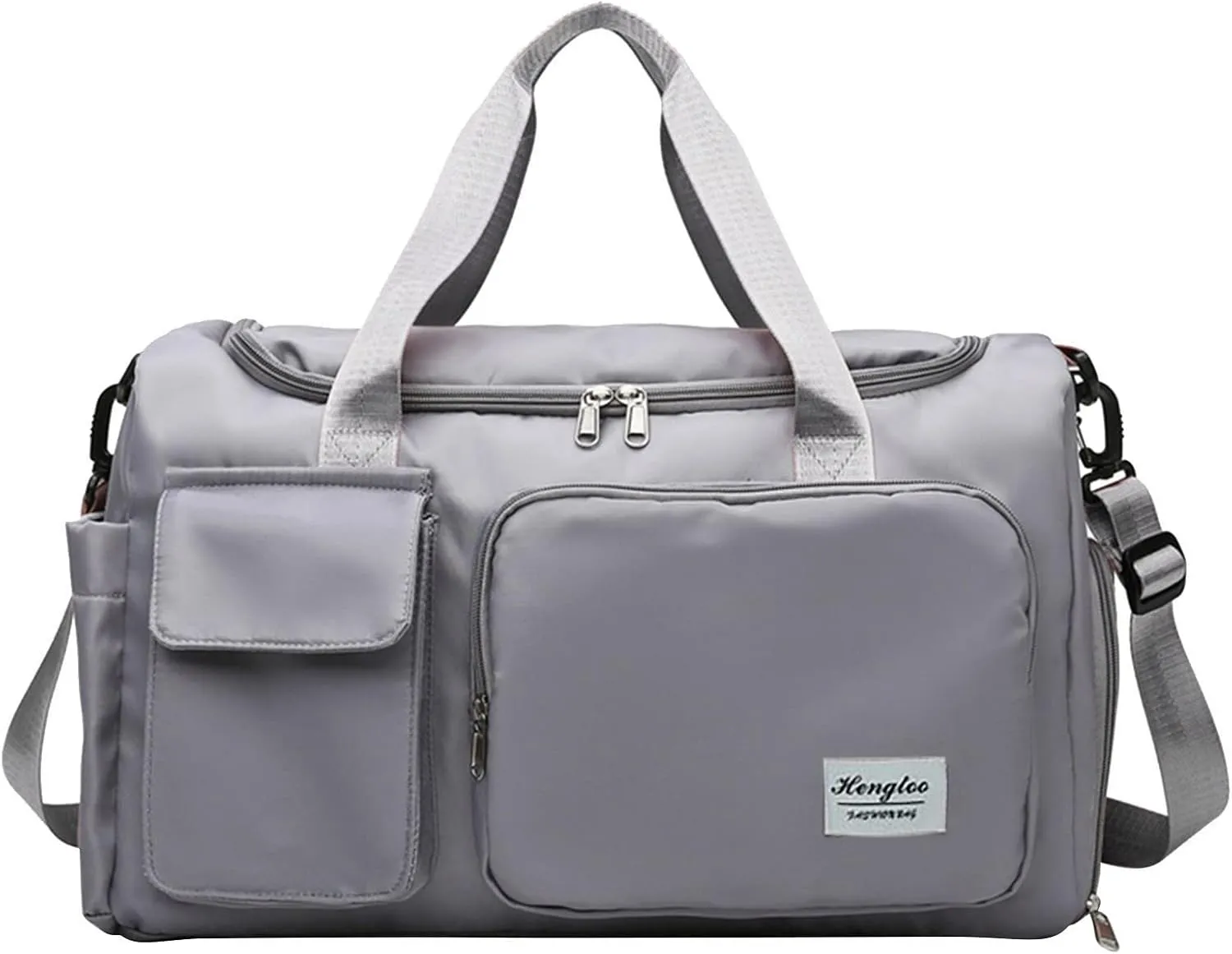 Womens Gym Bag with Shoes Compartment,28L Duffel Bag Men,Reusable Gym Duffle Bag for Sports Yoga Workout Travel