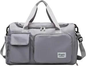 Womens Gym Bag with Shoes Compartment,28L Duffel Bag Men,Reusable Gym Duffle Bag for Sports Yoga Workout Travel