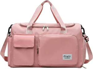 Womens Gym Bag with Shoes Compartment,28L Travel Duffel Bags,Durable Gym Duffle Bag for Workout Yoga Travel Sports