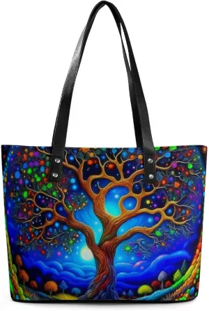 Women's PU Leather Shoulder Bag Handbag Shopping Purse Handle Satchels Totes Clutch Bag
