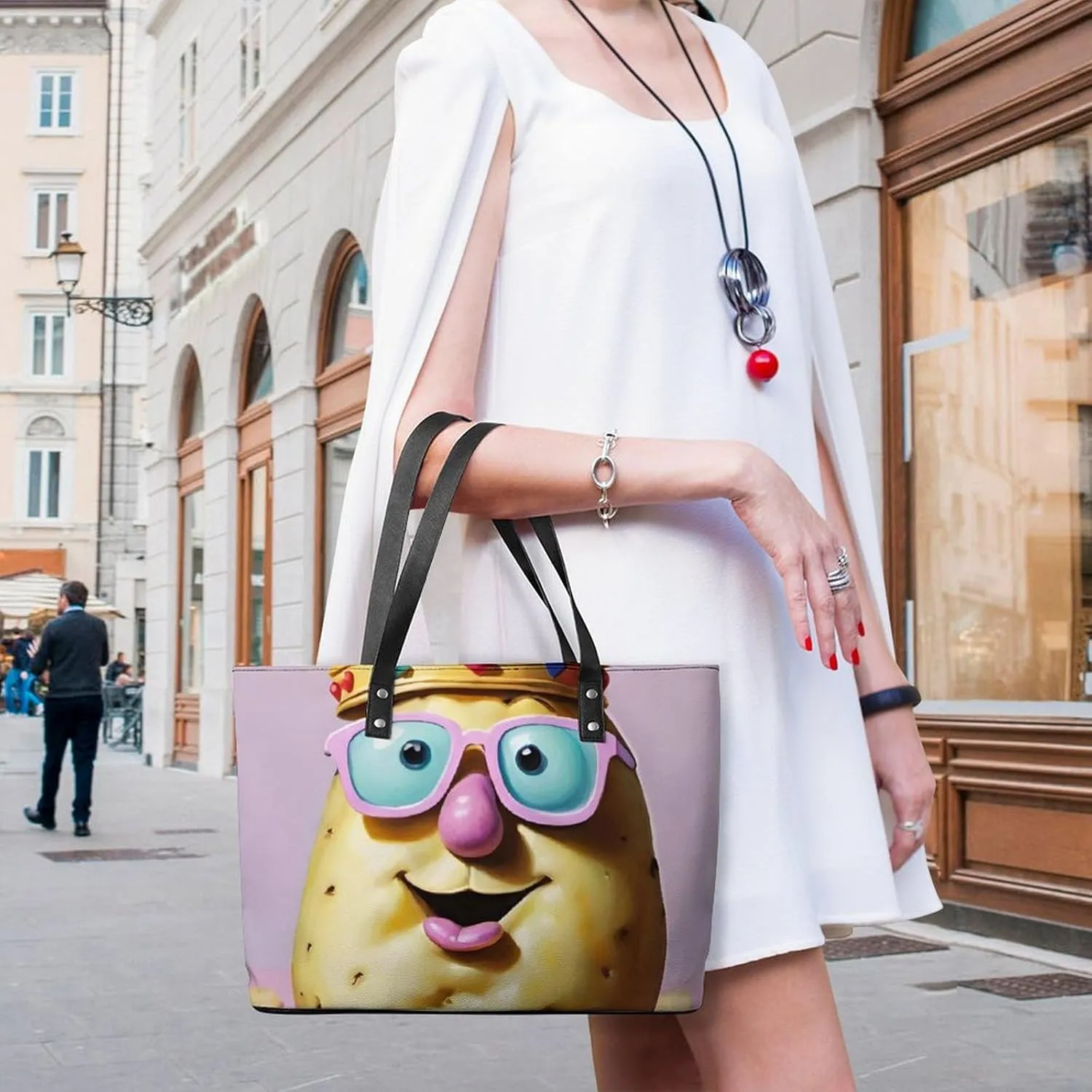 Women's PU Leather Shoulder Bag Handbag Shopping Purse Handle Satchels Totes Clutch Bag