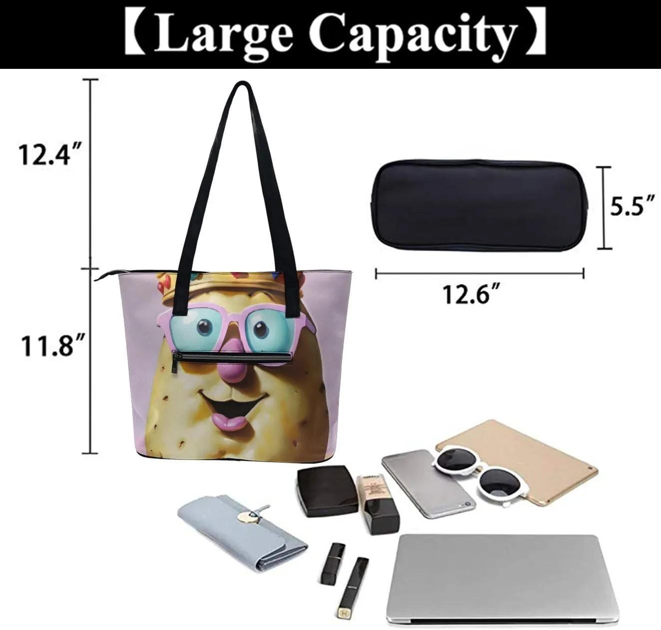 Women's PU Leather Shoulder Bag Handbag Shopping Purse Handle Satchels Totes Clutch Bag