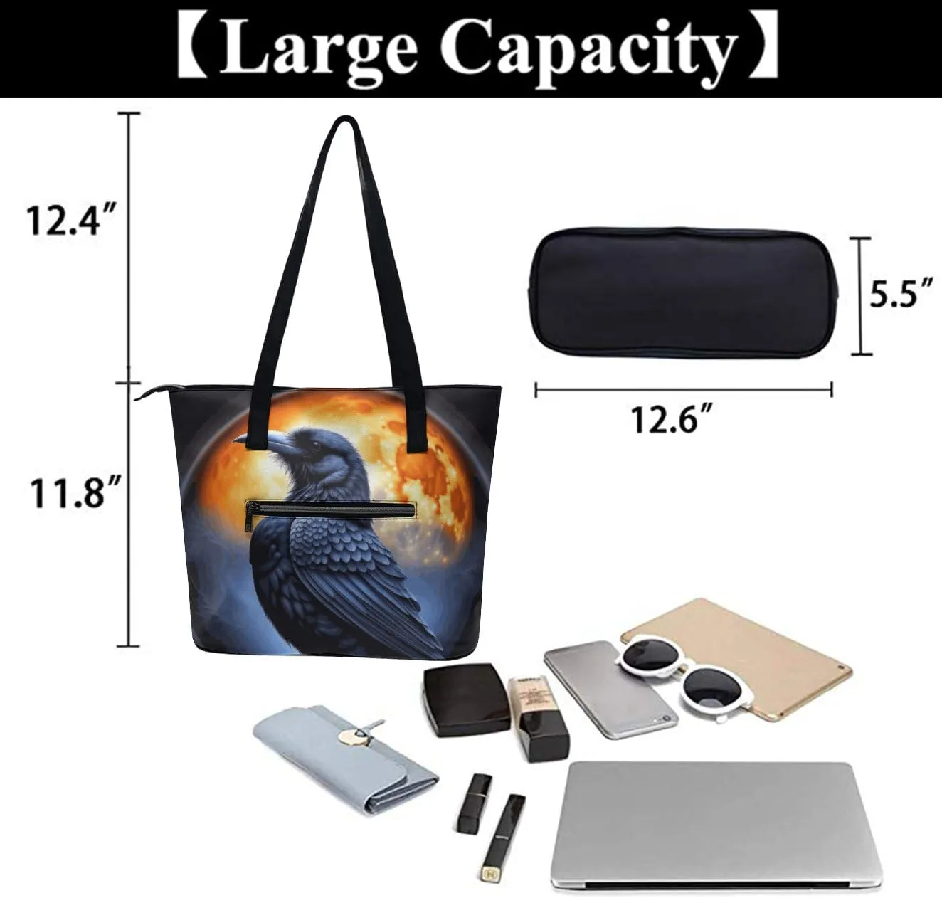 Women's PU Leather Shoulder Bag Handbag Shopping Purse Handle Satchels Totes Clutch Bag