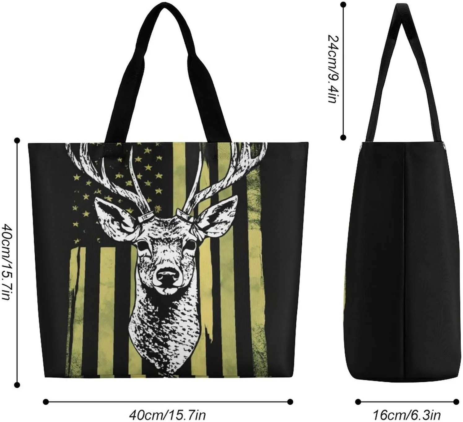 Women's Reusable Tote Bag, Portable Shoulder Handbags Large Capacity Casual Shopping Bags