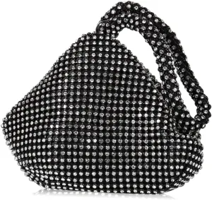 Women's Rhinestone Clutch Triangle Evening Bag Sparkly Glitter Clutch