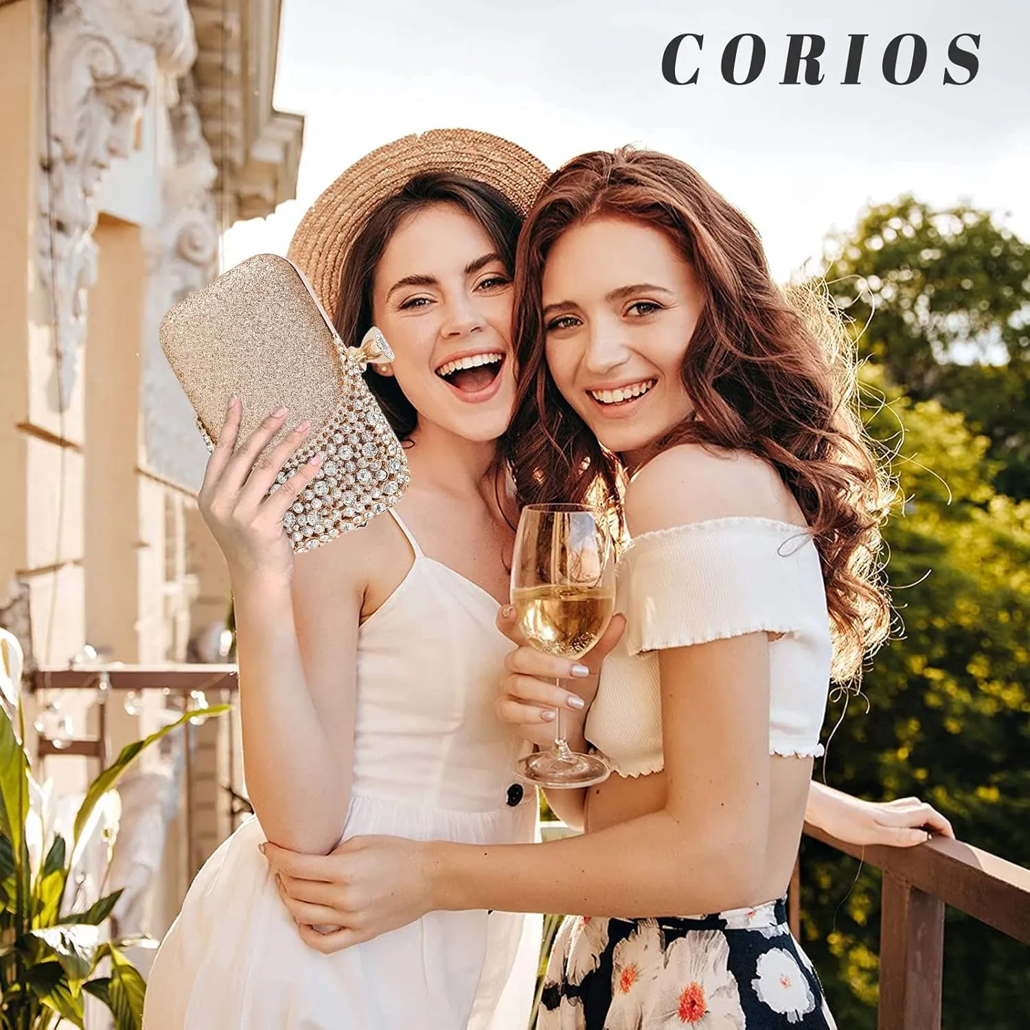 Womens Rhinestone Evening Bag Crystal Clutch Bag Sparkly Sequin Glitter Handbag Banquet Bag Bridal Wedding Purse