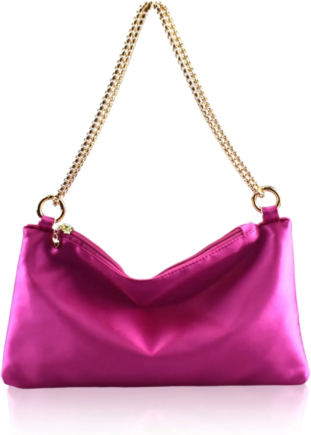 Women's Satin Evening Handbag Shoulder Bag Wedding Prom Formal Clutch Party Purses