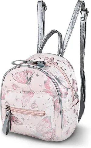 Womens Small Backpack Purse, PU Leather Backpack Handbag Small Backpacks for Women, Cute Mini Backpacks (pink)