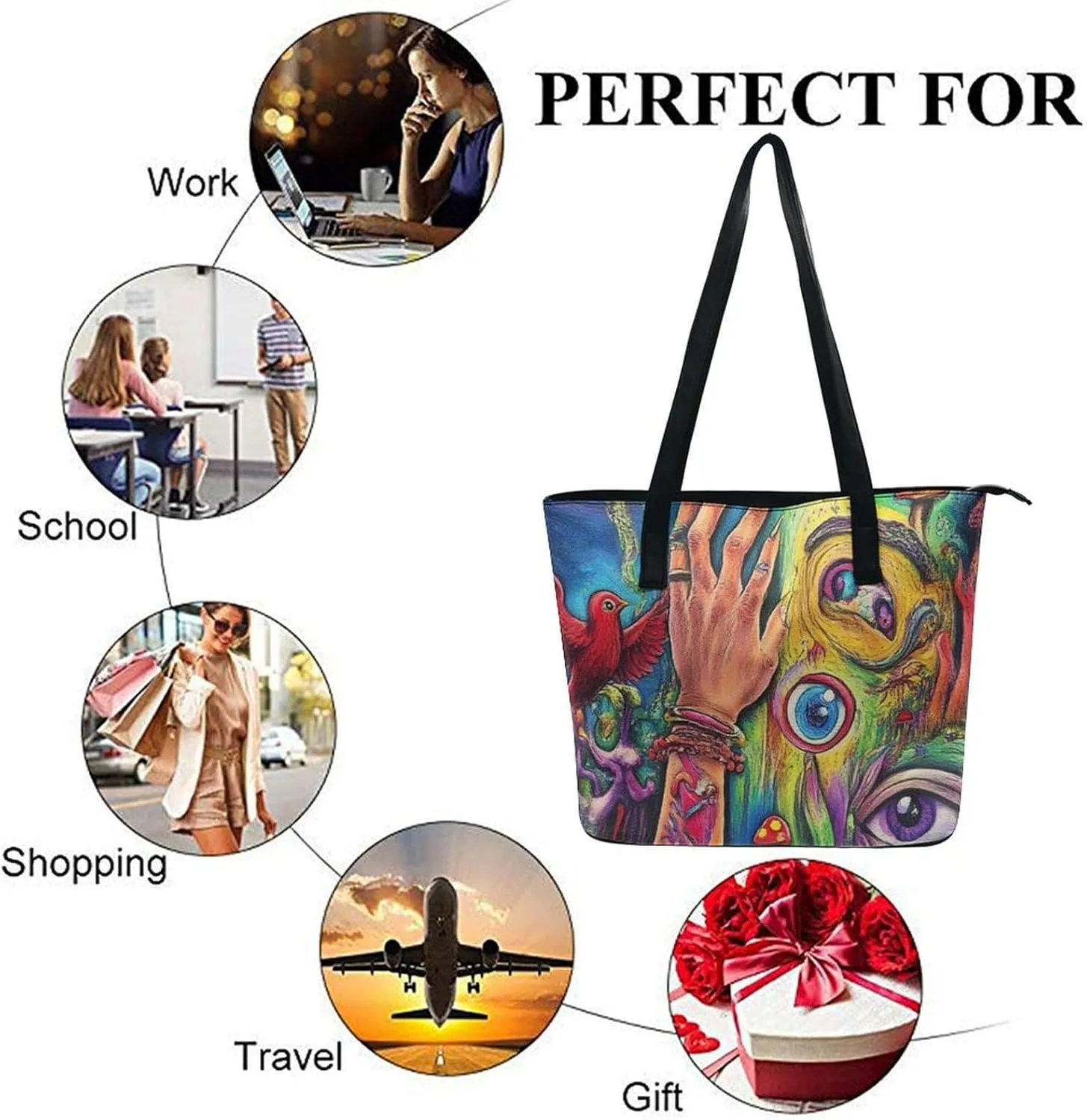 Women's Stylish Tote Bag Travel Shoulder Handbags Work Casual Hobo Sling Bag