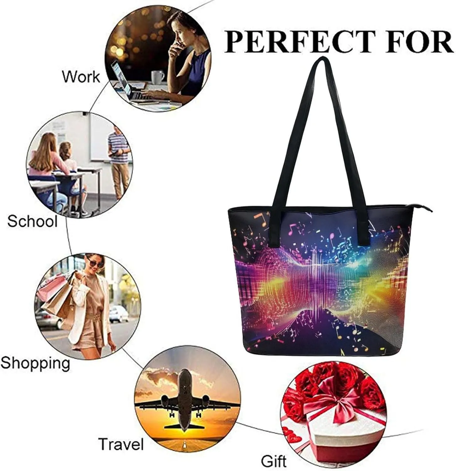 Women's Stylish Tote Bag Travel Shoulder Handbags Work Casual Hobo Sling Bag