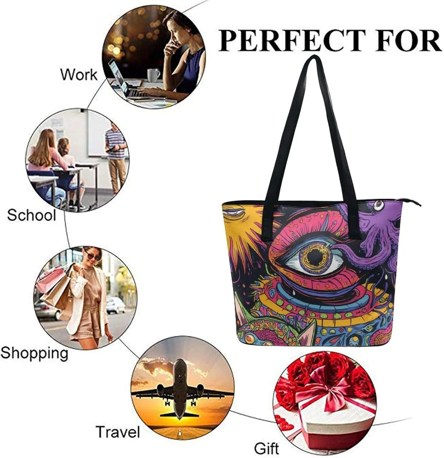 Women's Stylish Waterproof Tote Bag Casual Travel Shoulder Beach Bags