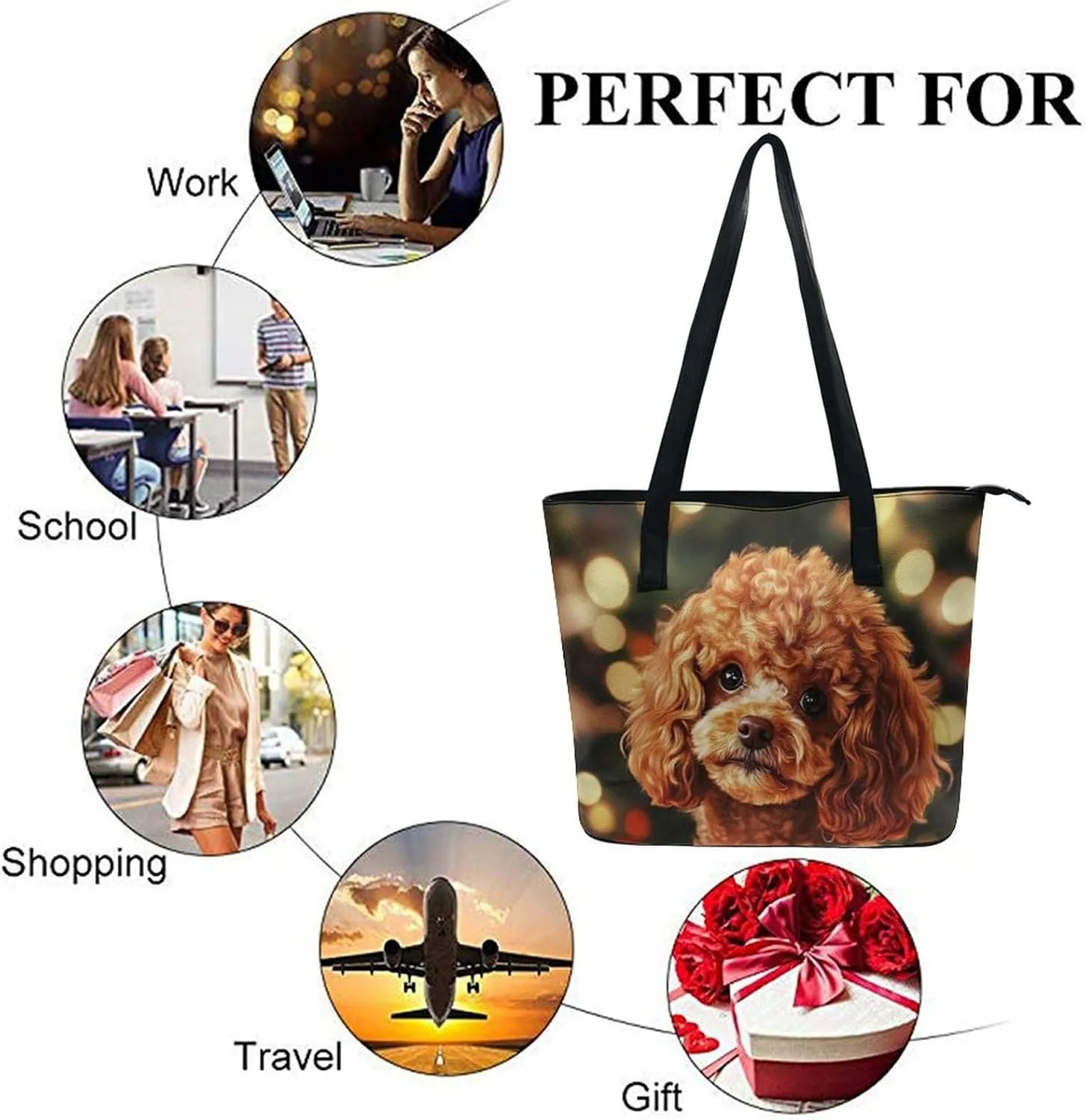 Women's Stylish Waterproof Tote Bag Casual Travel Shoulder Beach Bags