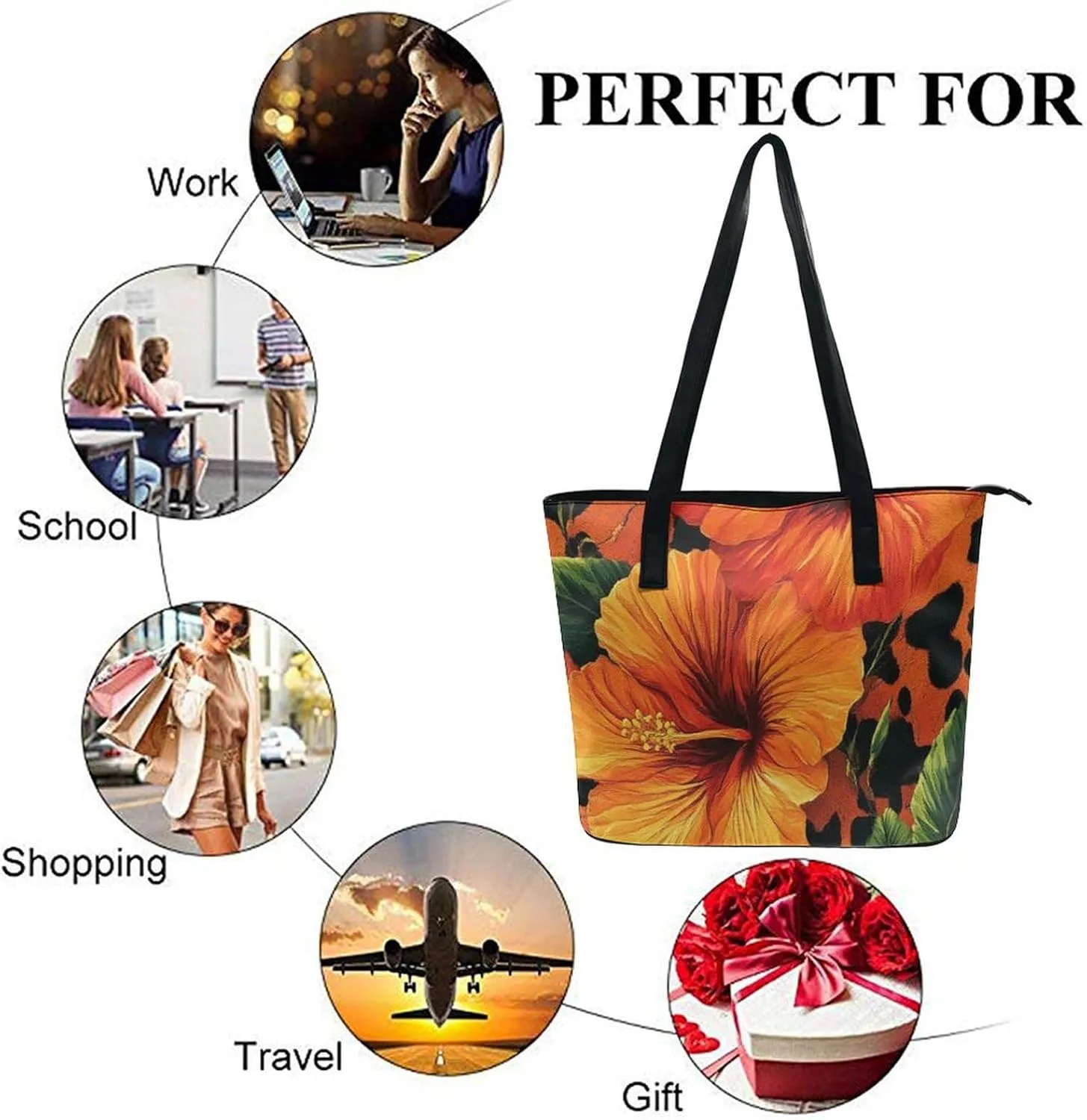 Women's Stylish Waterproof Tote Bag Casual Travel Shoulder Beach Bags