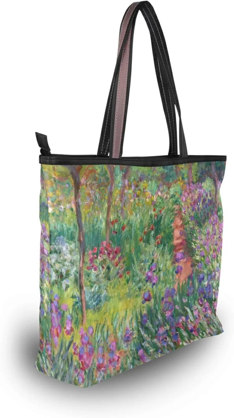 Women's Tote Shoulder Bag Monet Sailboat Sea Top Handle Bag Handbag