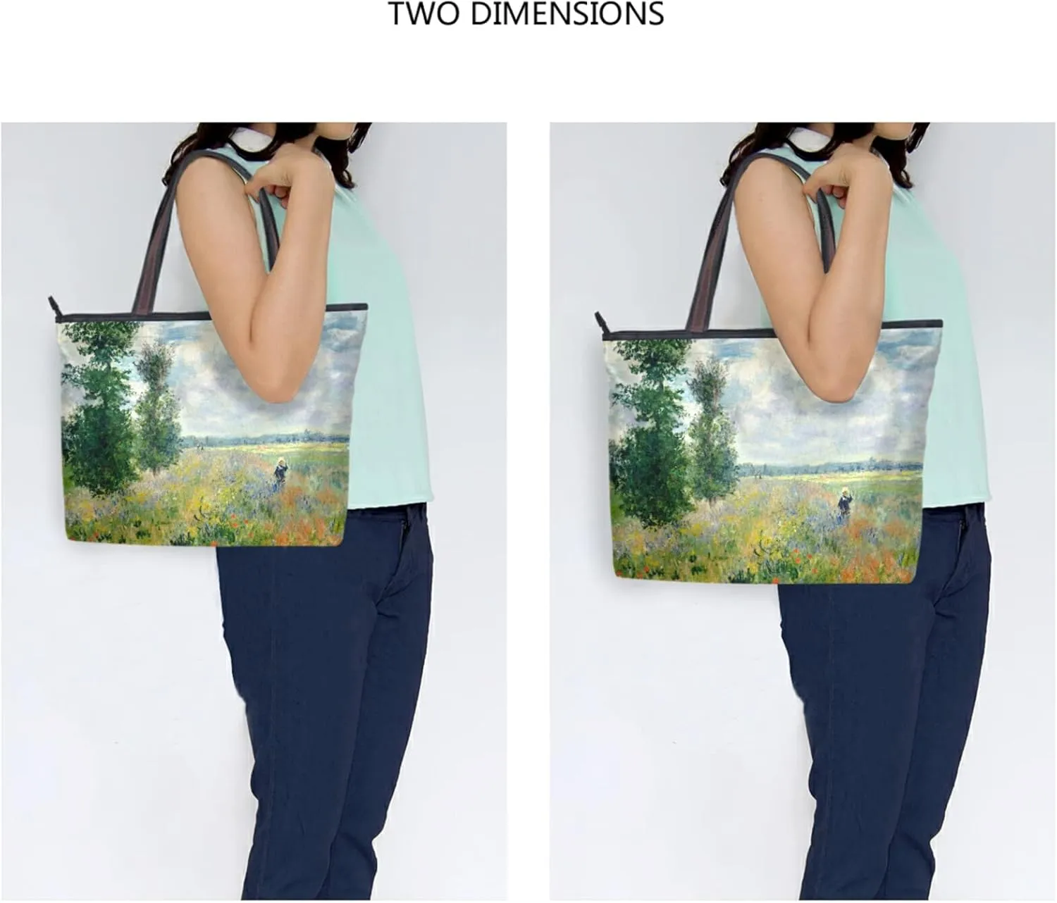 Women's Tote Shoulder Bag Monet Sailboat Sea Top Handle Bag Handbag