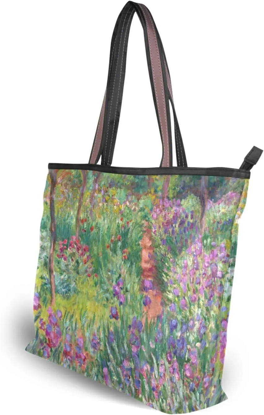 Women's Tote Shoulder Bag Monet Sailboat Sea Top Handle Bag Handbag