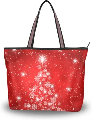 Women's Tote Shoulder Bag St Patrick's Day Shamrock Flower Top Handle Bag Handbag