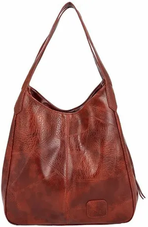 Women's Trendy Tote Bags Designer Satchel Handbags Top-Handle Purses with Strap Versatile Travel Purse(Brown)