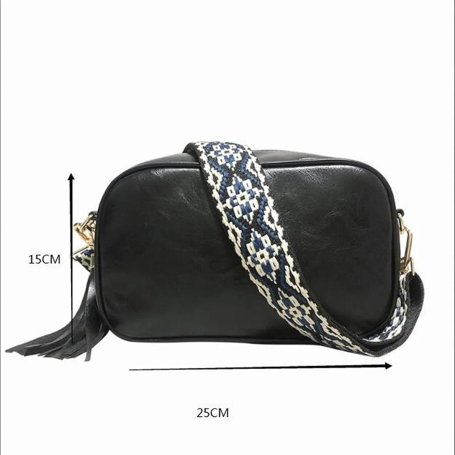 Women's Waterproof Leather Crossbody Purses Chest Bags Sling Purses for Travel Shopping Sports Backpack(Black)