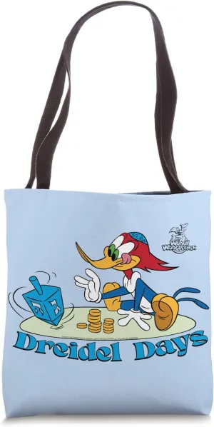Woody Woodpecker Hanukkah Dreidel Tote Bag