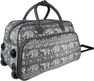 World Traveler Animal Prints 21-inch Carry-on Rolling Duffel Bag
