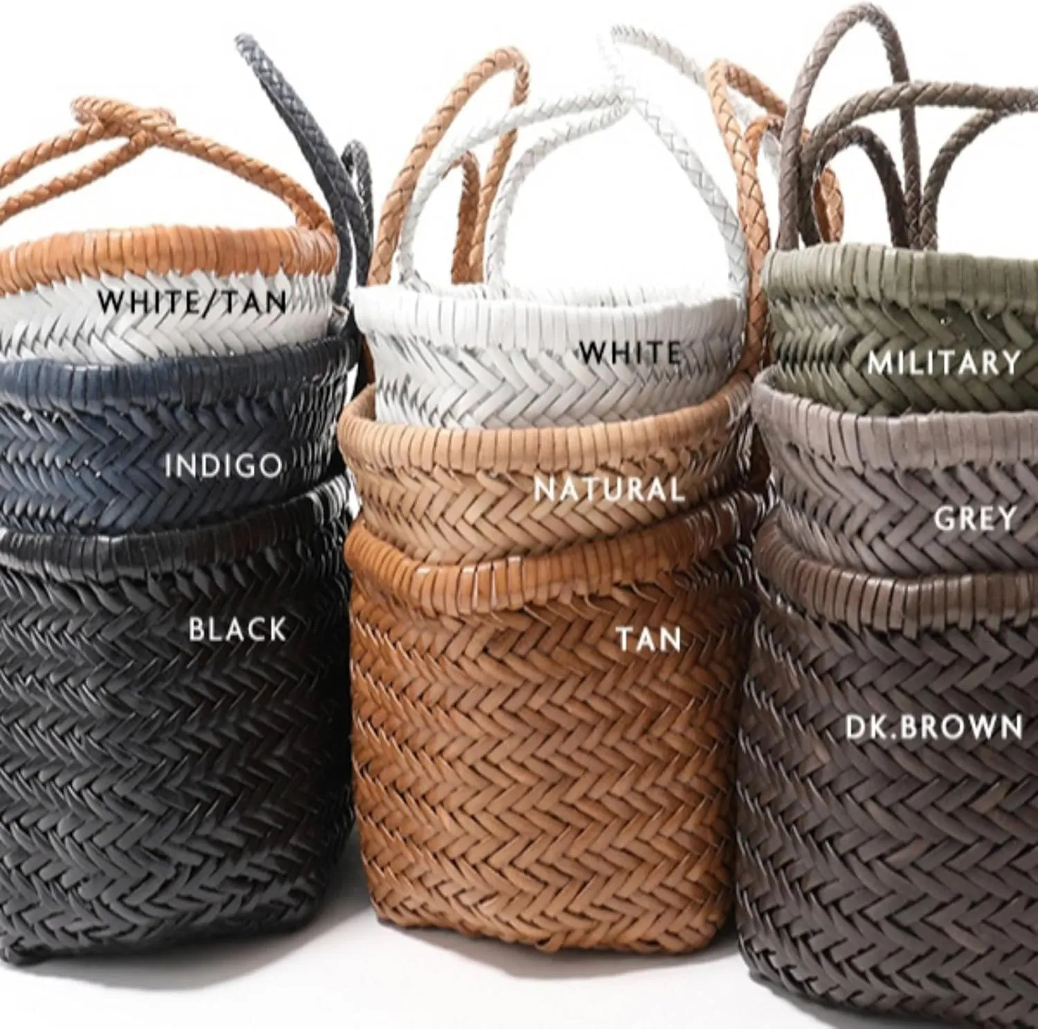 Woven Leather Tote Bag Canag Myra-D YOCO (Y99880CMD) Stylish, Compact Handbag with Elegant Design for Everyday Use