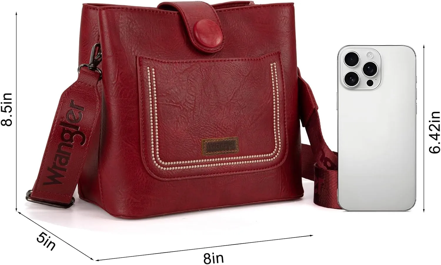 Wrangler Crossbody Purses for Women Cute Handbag and Shoulder Bag for Ladies