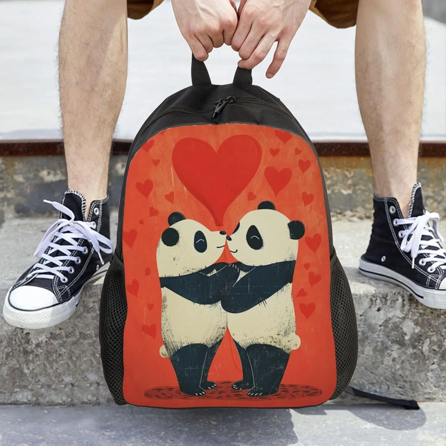 Xerial Love Panda Backpack Waterproof Anti Theft Durable Light Laptop Bag Backpacks For Women Men Travel Gym Backpack