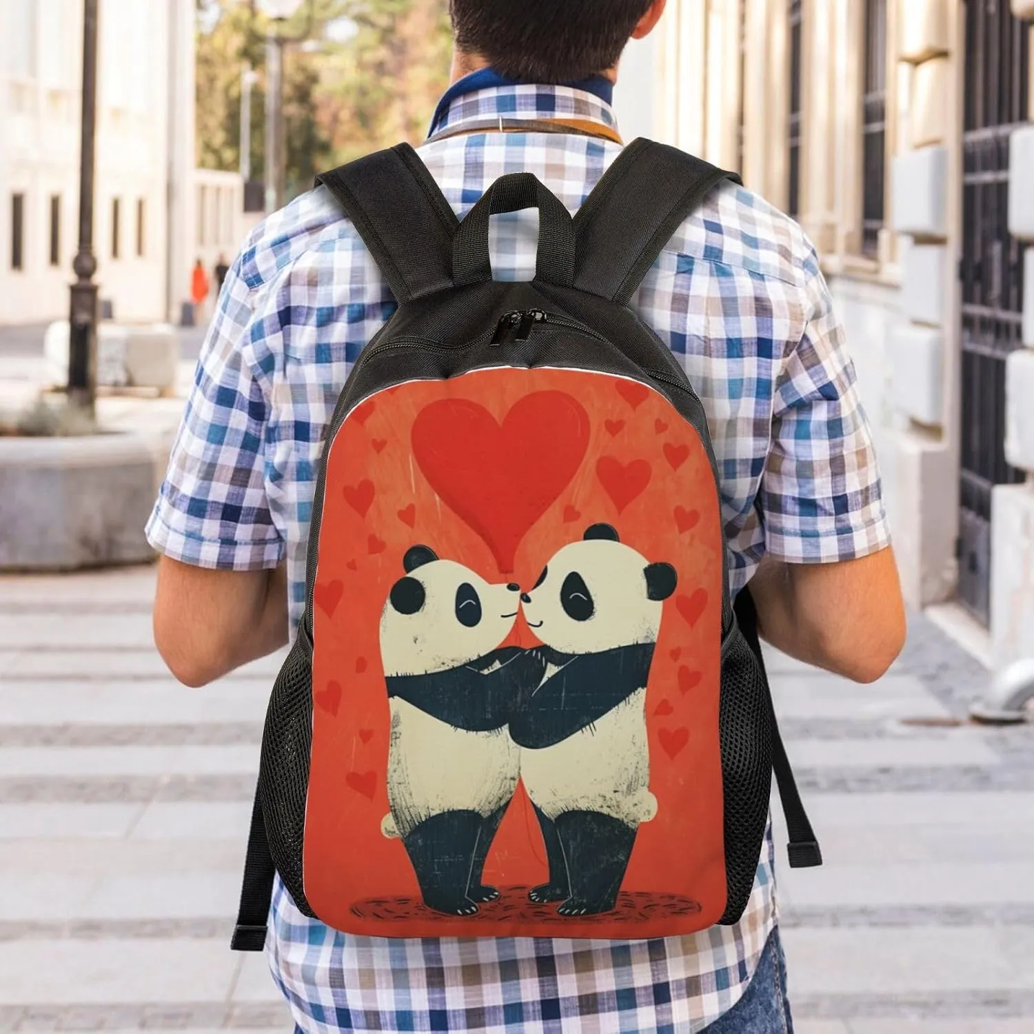 Xerial Love Panda Backpack Waterproof Anti Theft Durable Light Laptop Bag Backpacks For Women Men Travel Gym Backpack