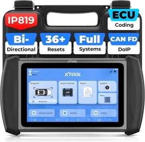 XTOOL IP819 V2.0 Bidirectional Scan Tool, 2025 Upgraded OBD2 Scanner with Active Test, PMI Function, 36  Resets, ECU Coding, Guided Function for VAG, All Systems Scanner for All Cars, 3-Year Update