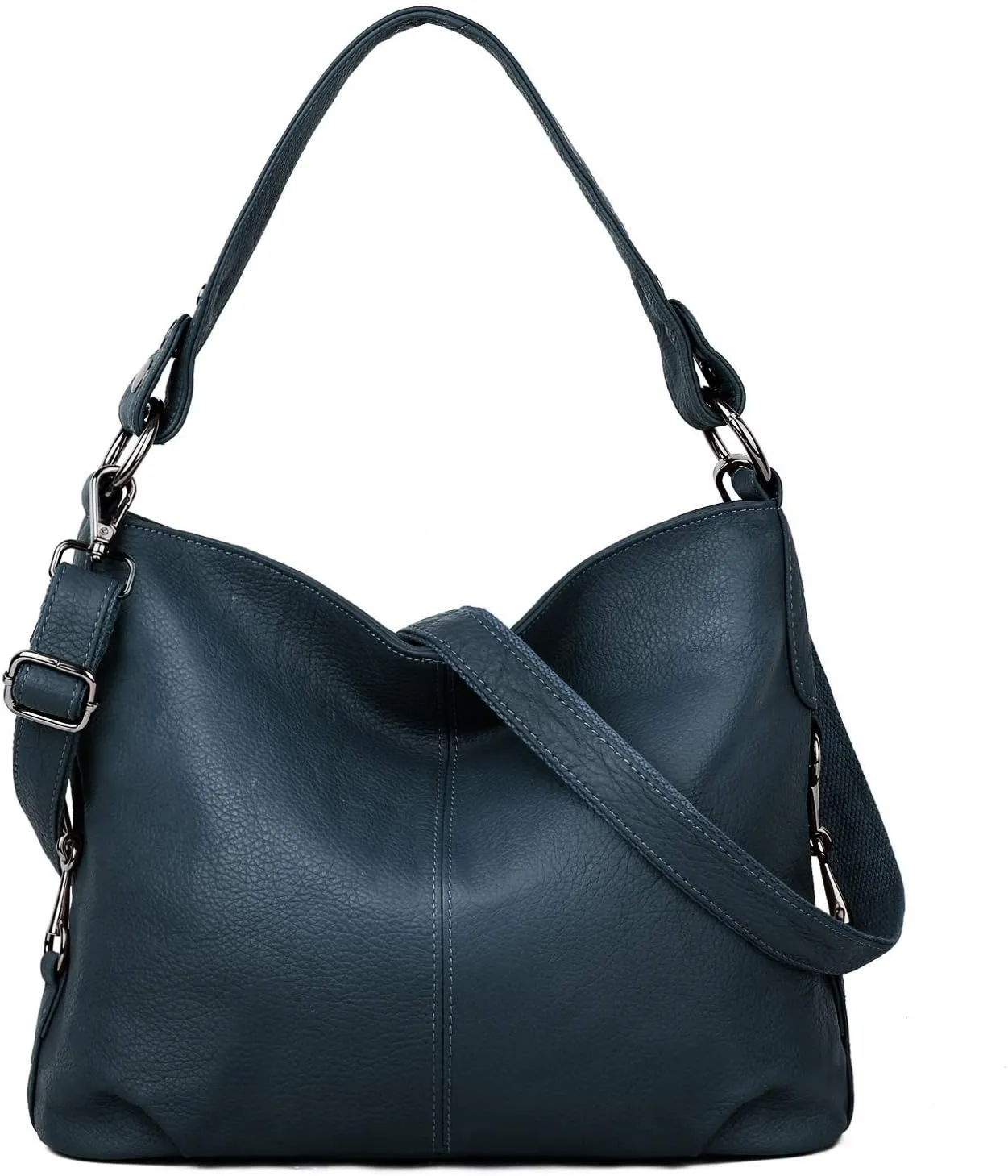 YALUXE Genuine Leather Shoulder Bags Stylish Hobo Handbags Purses Crossbody Bags for Women