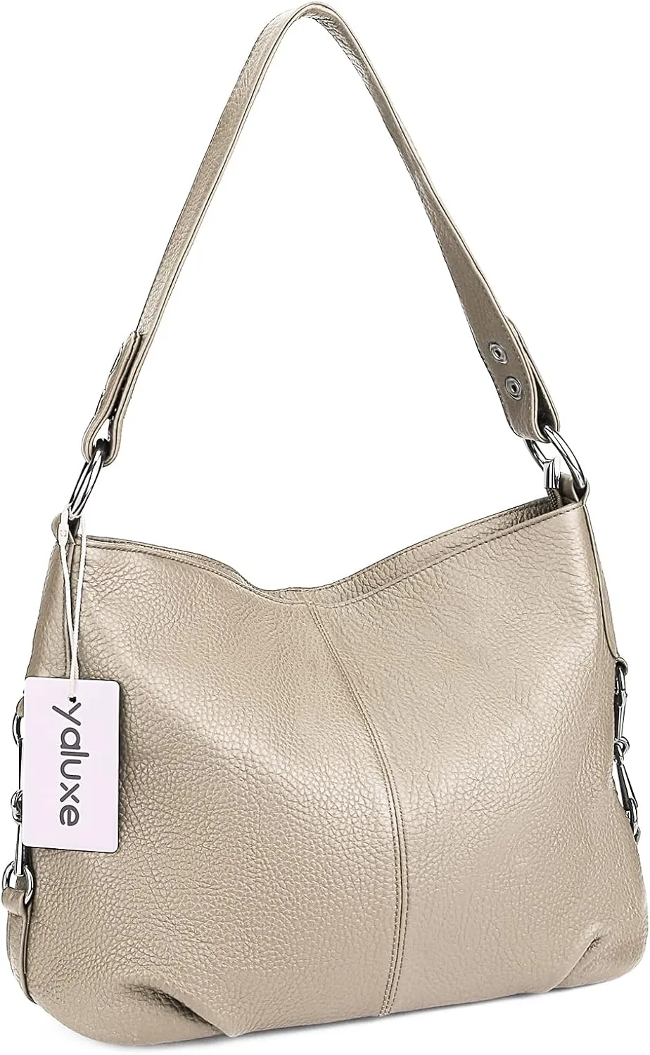 YALUXE Genuine Leather Shoulder Bags Stylish Hobo Handbags Purses Crossbody Bags for Women