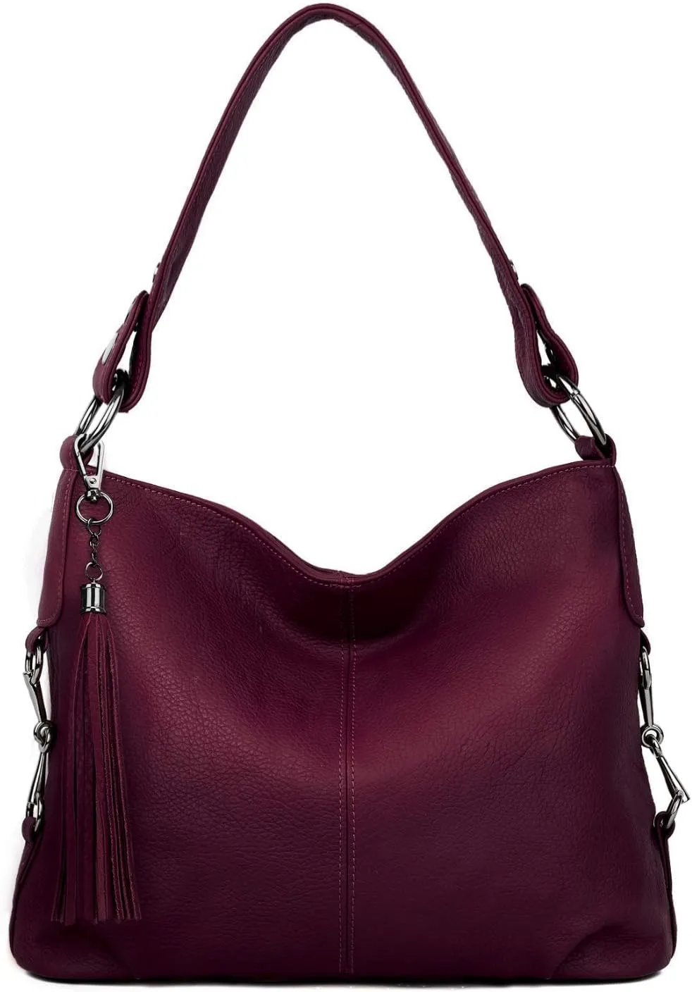 YALUXE Genuine Leather Shoulder Bags Stylish Hobo Handbags Purses Crossbody Bags for Women