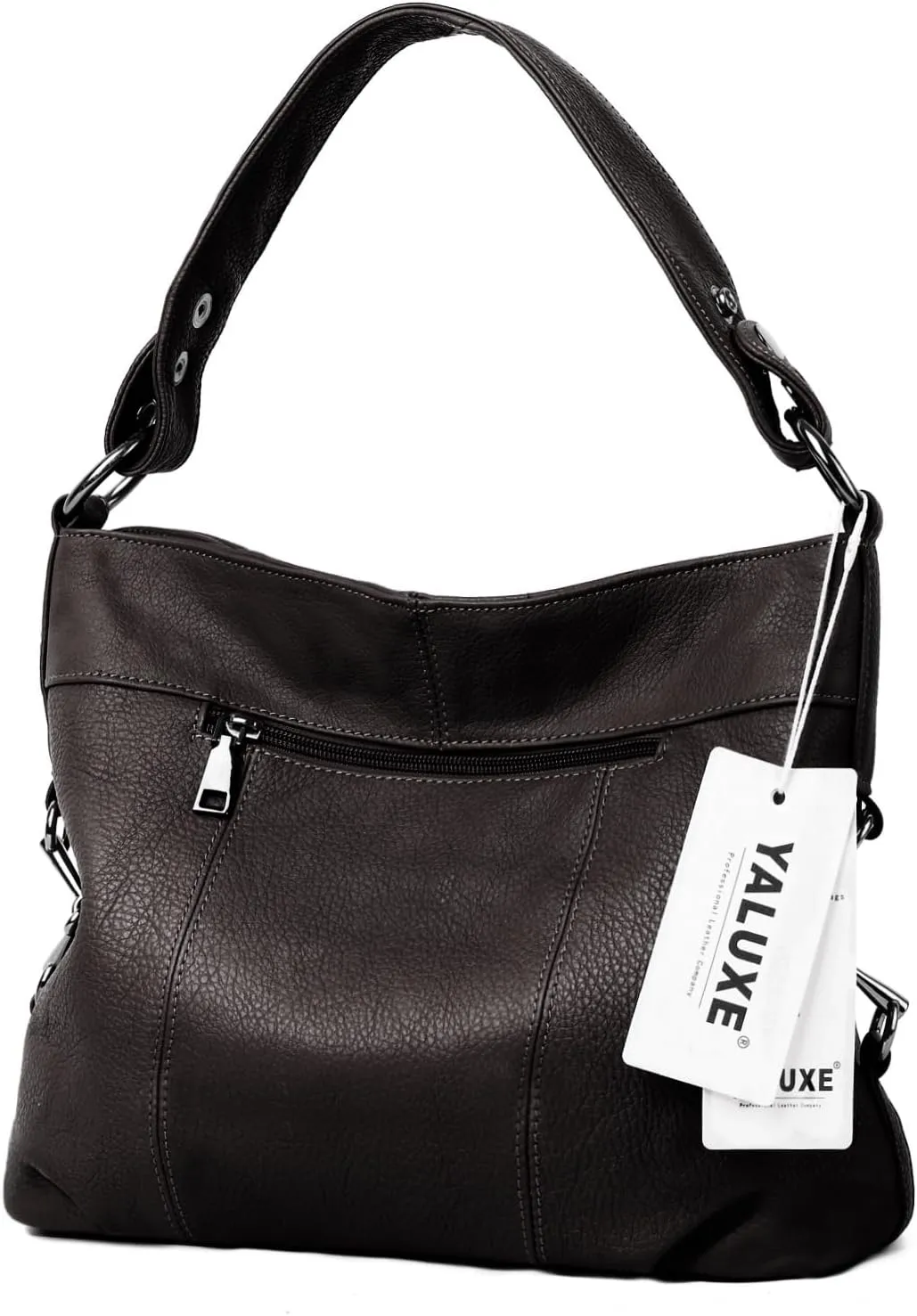 YALUXE Genuine Leather Shoulder Bags Stylish Hobo Handbags Purses Crossbody Bags for Women