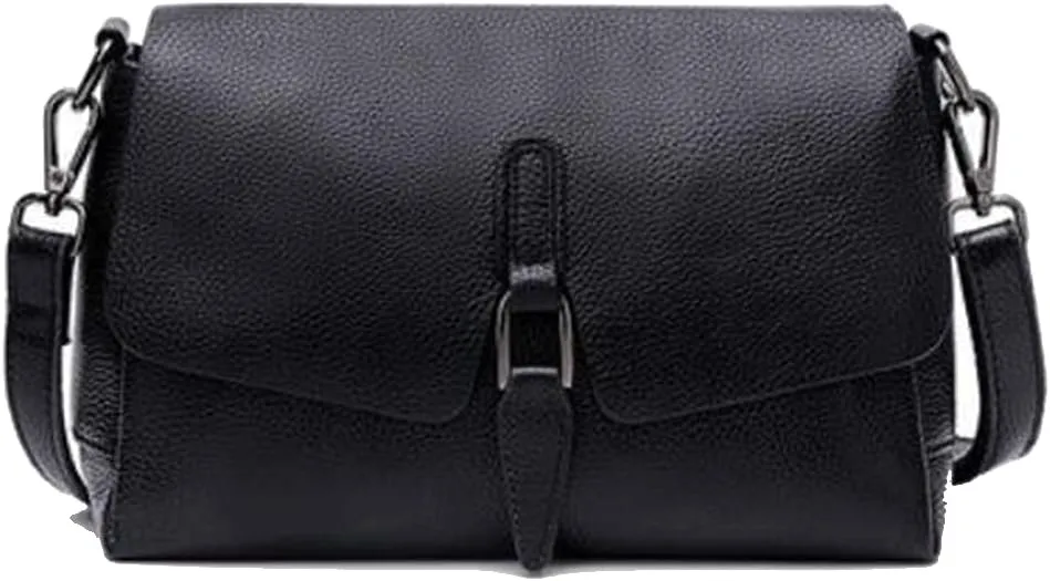YAQUNICER Women Synthetic PU Cowhide Bag Shoulder Diagonal Fashionable Versatile Large-capacity Soft Leather Purse Handbags