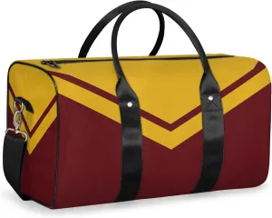 Yellow Red Cheer Travel Duffle Bag for Women Men, Carry On Overnight Bag, Weekend Travel Duffel Tote Bags for Trips Sport Hospital