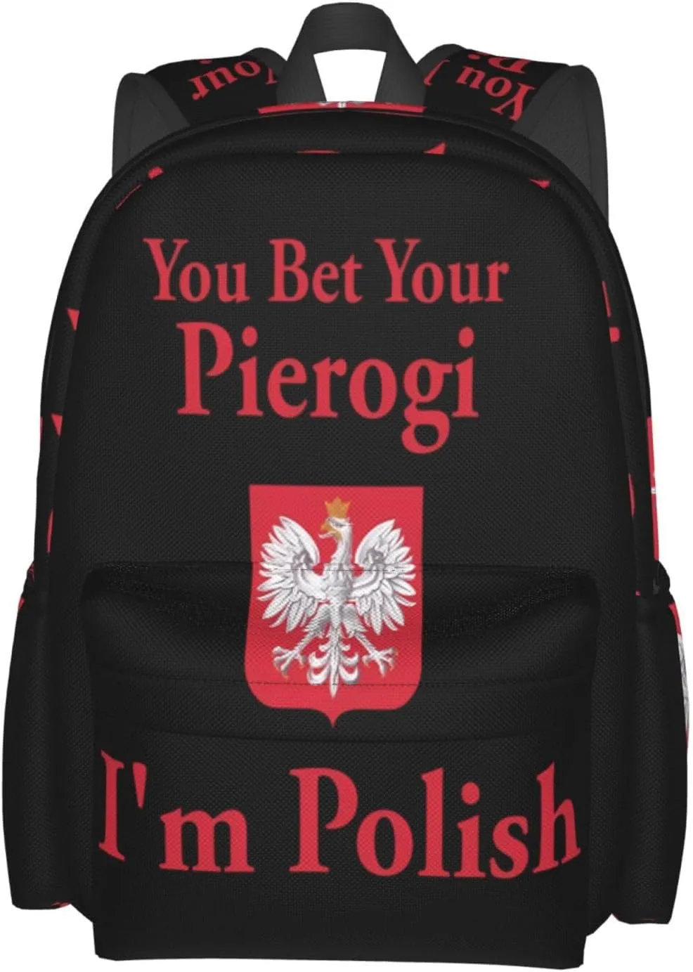 You Bet Your Pierogi I'm Polish Laptop Backpack Work Travel Backpacks Business Rucksack Casual Outdoor Daypack with Adjustable Strap Bags for Sports Office Gym Hiking
