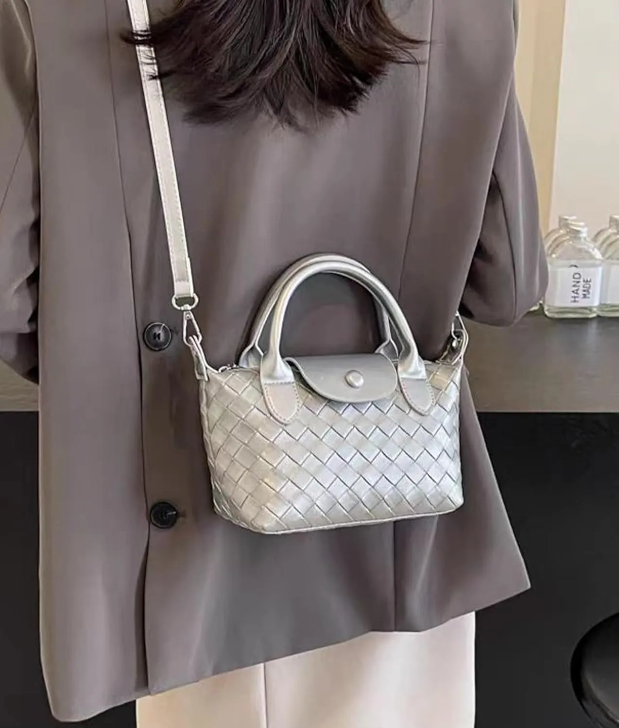 YXBQueen Crossbody Bags for Women Cute Hobo Purses and Handbags Woven Bag With Removable Strap