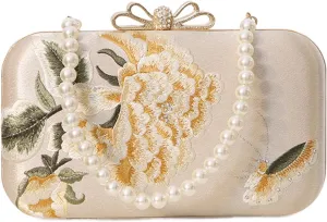 YYW Clutch Purse Women Evening Handbag Top Handle Purse Crossbody Shoulder Bag for Wedding Party Prom