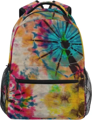 ZZKKO Tribal Ethnic Tie Dye Boys Girls School Computer Backpacks Book Bag Travel Hiking Camping Daypack